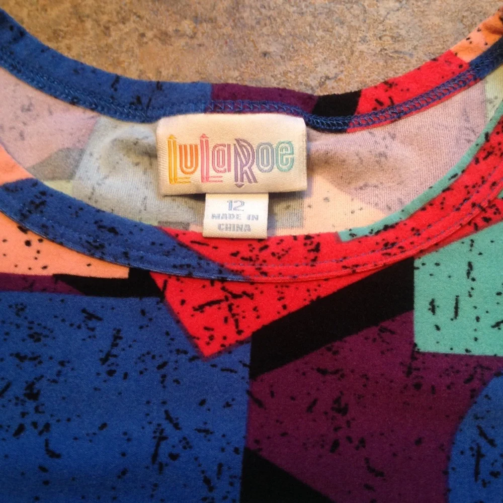 LuLaRoe Kids Gracie Top. Size‎ 12.